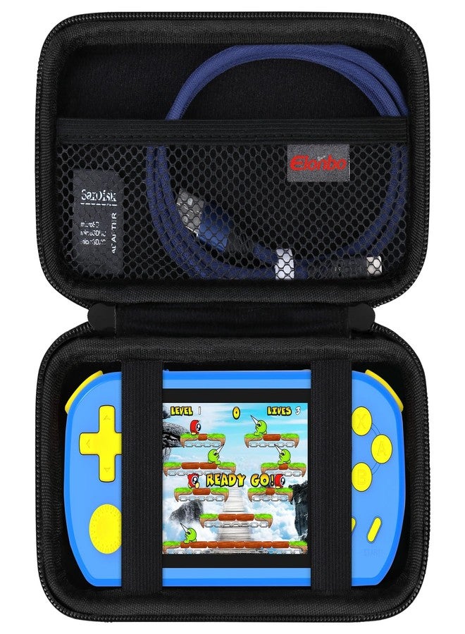 Elonbo Carrying Case for TEBIYOU/ WELLST·G/ TaddToy/ Beijue/ FAMILY POCKET/ CCTU/ X-JOYKIDS/ GREENCREEK/ Beico/ KAVOYI/ GuaiyeyeAP Handheld Game Console, Portable Electronic Gaming Player Bag, Black - Image 1
